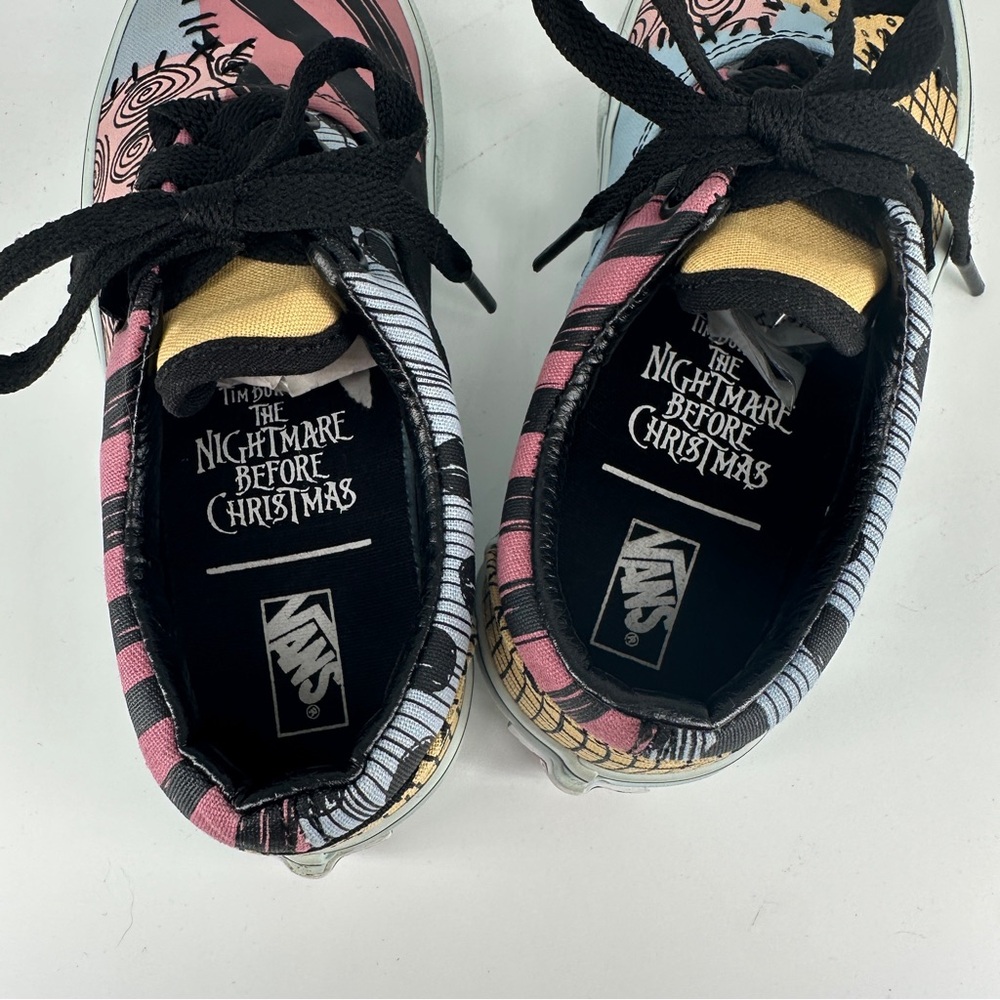 Vans Kids Sneakers ‘Nightmare Before Christmas’ Black, Pink, and Yellow Accents - Picture 7 of 12